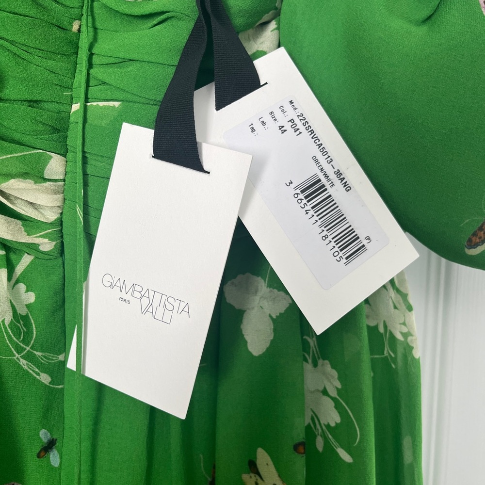 Giambattista Valli
Floral Off-The-Shoulder Puff-Sleeve Chiffon Midi Dress - Picture 3 of 5